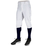 Champro Triple Crown 2.0 KNICKER PINSTRIPE | Champro BP68PIN WHITENAVY Youth XS Baseball Pants