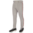 Champro Triple Crown 2.0 Tapered Bottom with Braid | Champro BP66 GREYBLACK Youth XS Baseball Pants