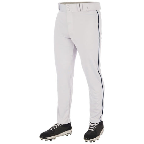 Champro Triple Crown 2.0 Tapered Bottom with Braid | Champro BP66 WHITENAVY Youth XS Baseball Pants