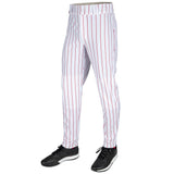 Champro Triple Crown 2.0 TAPERED PINSTRIPE | Champro BP64PIN WHITESCARLET Youth XS Baseball Pants