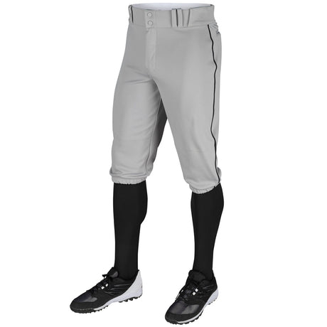 Champro TRIPLE CROWN Knicker with Pipe | Champro BP101 GREYBLACKPIPE S Activewear Pants