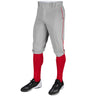 Champro TRIPLE CROWN Knicker with Pipe | Champro BP101 GREYSCARLETPIPE S Activewear Pants