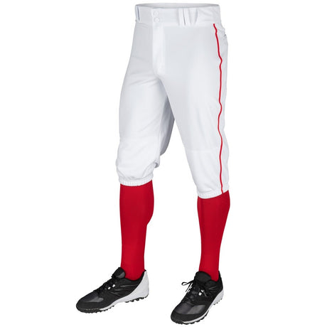 Champro TRIPLE CROWN Knicker with Pipe | Champro BP101 WHITESCARLETPIPE S Activewear Pants