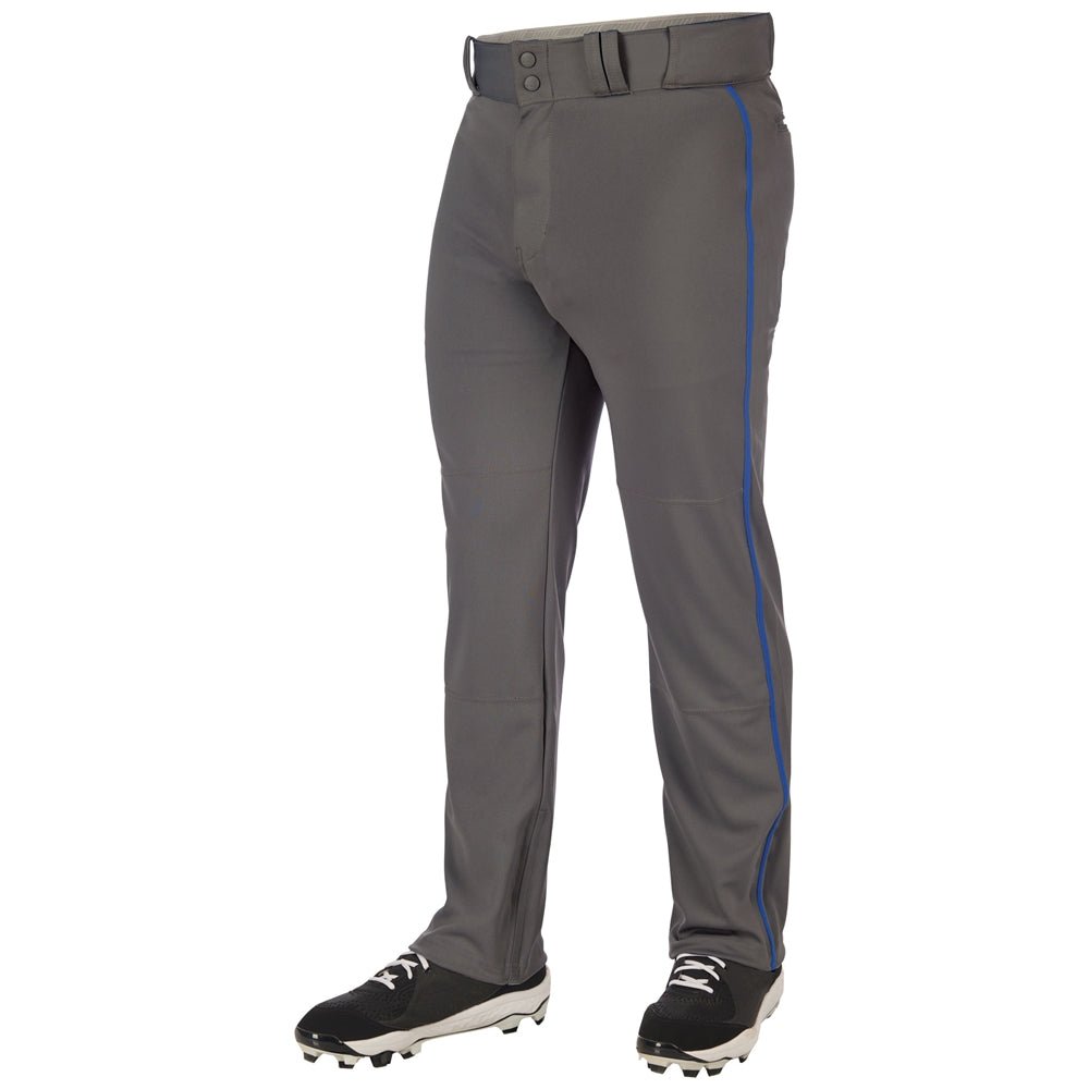 Champro Triple Crown Open Bottom Pant with Pipe | Champro BP91U GRAPHITEROYALPIPE S Baseball Pants
