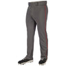 Champro Triple Crown Open Bottom Pant with Pipe | Champro BP91U GRAPHITESCARLETPIPE S Baseball Pants