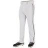 Champro Triple Crown Open Bottom Pant with Pipe | Champro BP91U WHITEBLACKPIPE S Baseball Pants