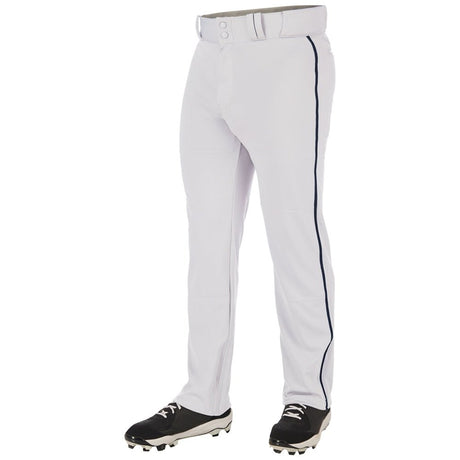 Champro Triple Crown Open Bottom Pant with Pipe | Champro BP91U WHITENAVYPIPE S Baseball Pants