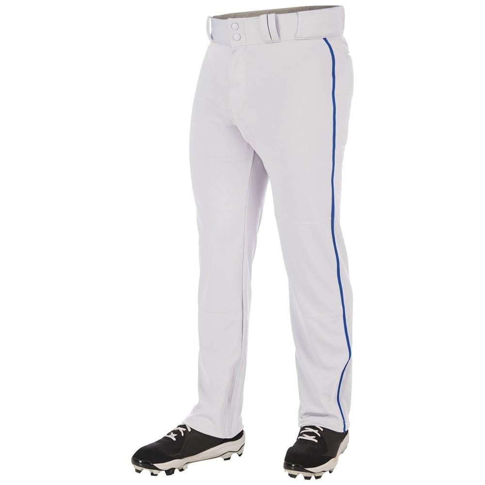 Champro Triple Crown Open Bottom Pant with Pipe | Champro BP91U WHITEROYALPIPE S Baseball Pants