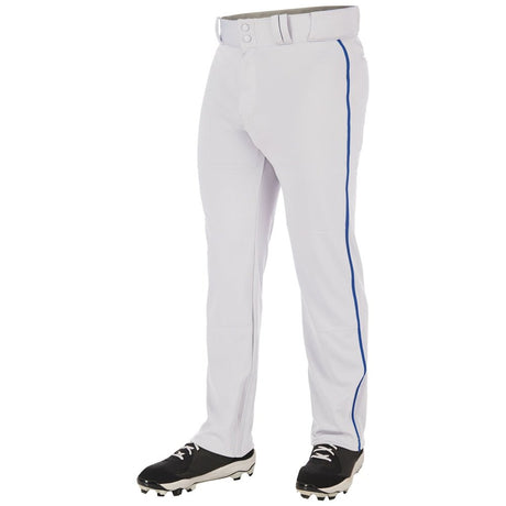 Champro Triple Crown Open Bottom Pant with Pipe | Champro BP91U WHITEROYALPIPE S Baseball Pants