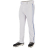 Champro Triple Crown Open Bottom Pant with Pipe | Champro BP91U WHITEROYALPIPE S Baseball Pants