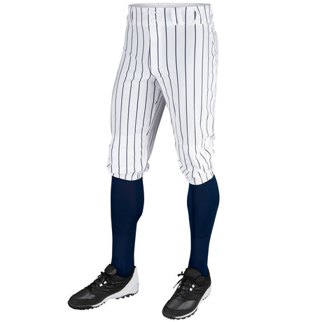Champro Triple Crown Pinstripe Knicker | Champro BPPINK WHITE NAVY Youth XS Baseball & Softball