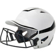 Champro Two - Tone Softball Helmet w/Mask | Champro HXFPG2 WHITEBLACK Senior Baseball & Softball Protective Gear