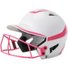 Champro Two - Tone Softball Helmet w/Mask | Champro HXFPG2 WHITEOPTICPINK Senior Baseball & Softball Protective Gear