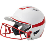 Champro Two - Tone Softball Helmet w/Mask | Champro HXFPG2 WHITESCARLET Senior Baseball & Softball Protective Gear