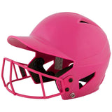 Champro Uncoated HX Softball Helmet w/Mask | Champro HXFPU OPTICPINK Standard Baseball & Softball Protective Gear