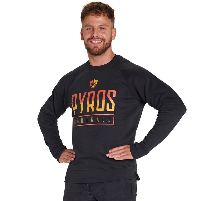 Champro Victory Fleece Men's Split Hem Crew | Champro VFSH1 BLACK S Sweatshirts