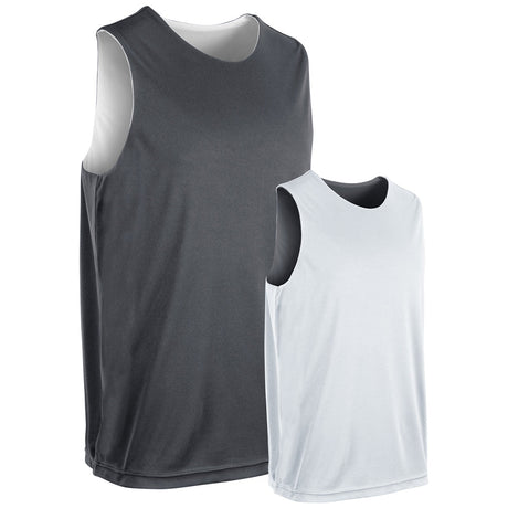 Champro Vision Reversible Basketball Jersey | Champro BBJ44 CHARCOALWHITE XS Basketball