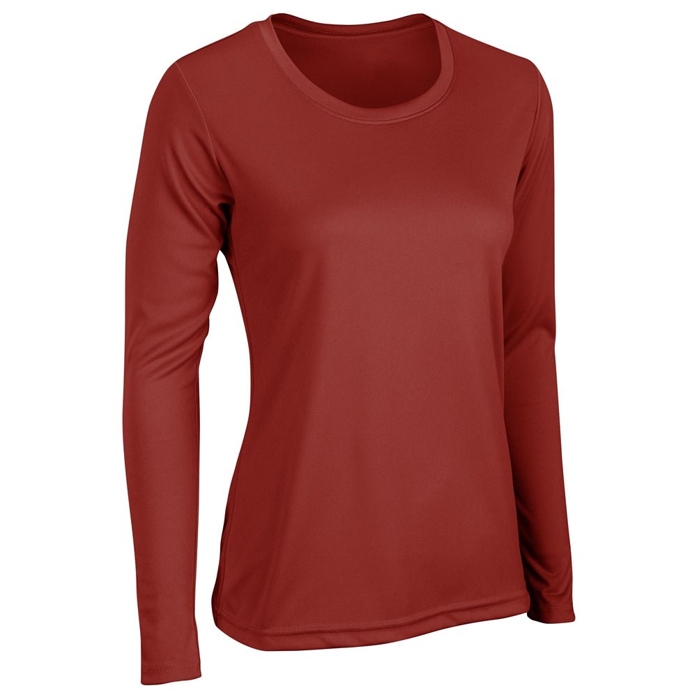 Champro VISION T-Shirt Long Sleeve | Champro BST99LSW CARDINAL XS Performance T-Shirts