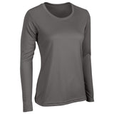 Champro VISION T-Shirt Long Sleeve | Champro BST99LSW CHARCOAL XS Performance T-Shirts