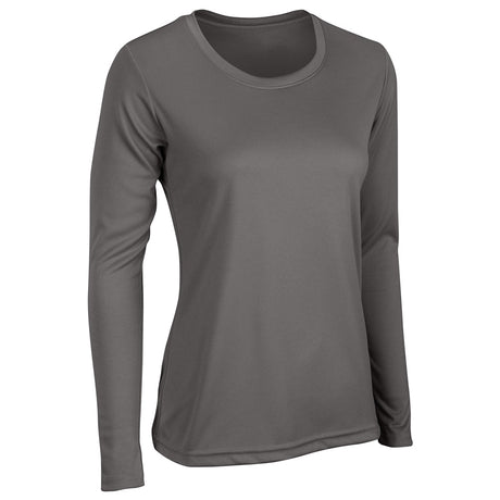 Champro VISION T-Shirt Long Sleeve | Champro BST99LSW CHARCOAL XS Performance T-Shirts