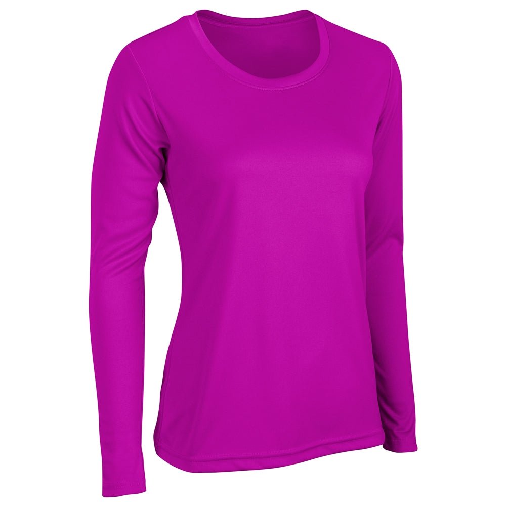 Champro VISION T-Shirt Long Sleeve | Champro BST99LSW FUCHSIA XS Performance T-Shirts