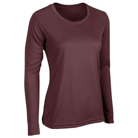 Champro VISION T-Shirt Long Sleeve | Champro BST99LSW MAROON XS Performance T-Shirts
