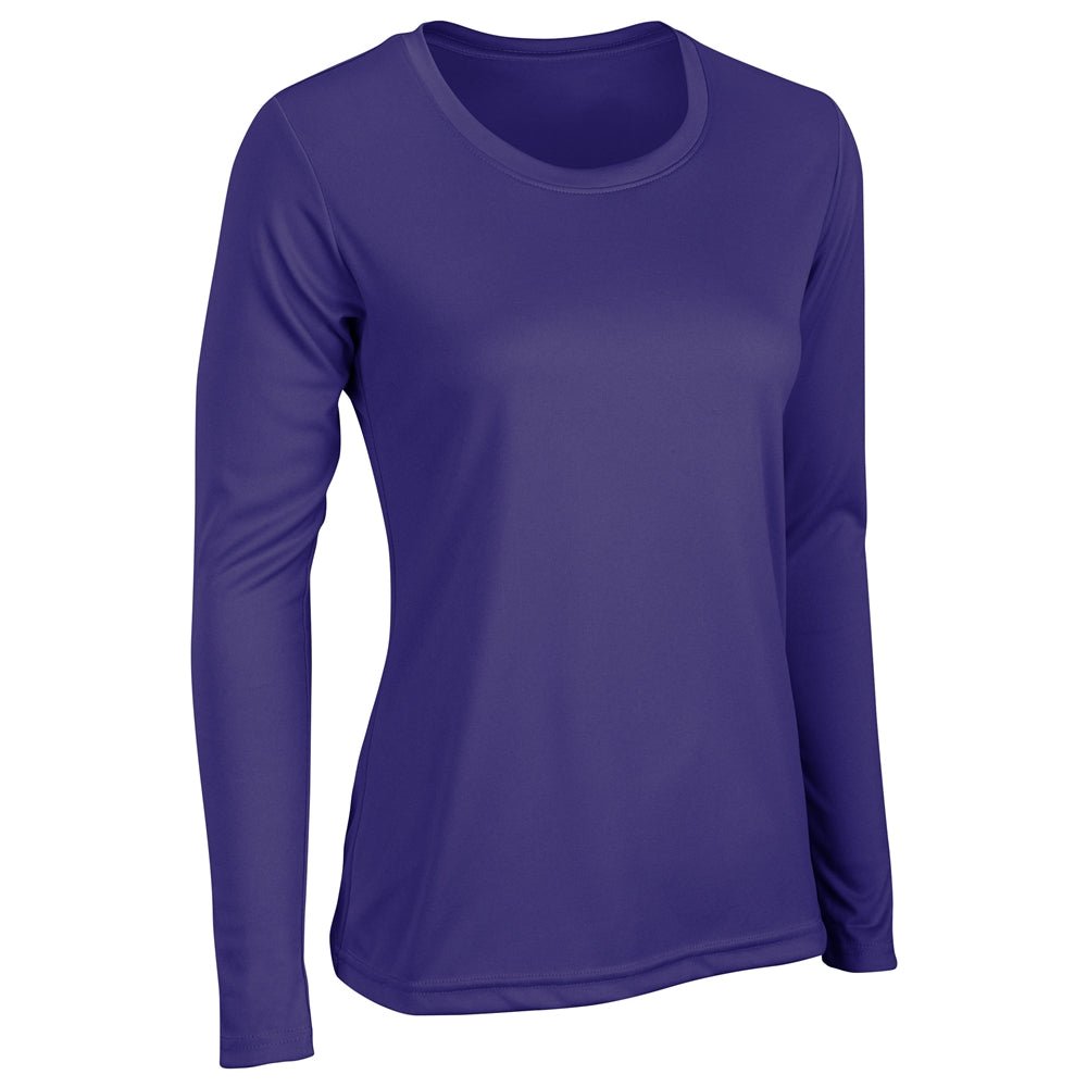 Champro VISION T-Shirt Long Sleeve | Champro BST99LSW PURPLE XS Performance T-Shirts