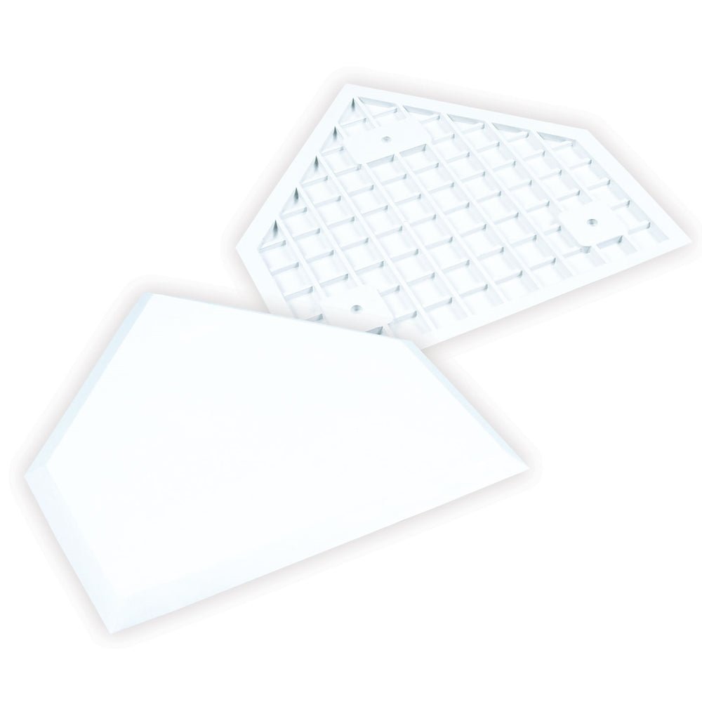 Champro White Home Plate without Spikes | Champro B033 Standard Standard Baseball & Softball Bases & Plates