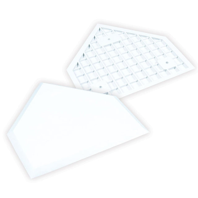 Champro White Home Plate without Spikes | Champro B033 Standard Standard Baseball & Softball Bases & Plates