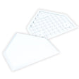 Champro White Home Plate without Spikes | Champro B033B Standard Standard Baseball & Softball