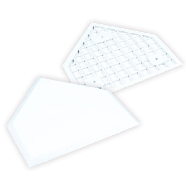 Champro White Home Plate without Spikes | Champro B033B Standard Standard Baseball & Softball