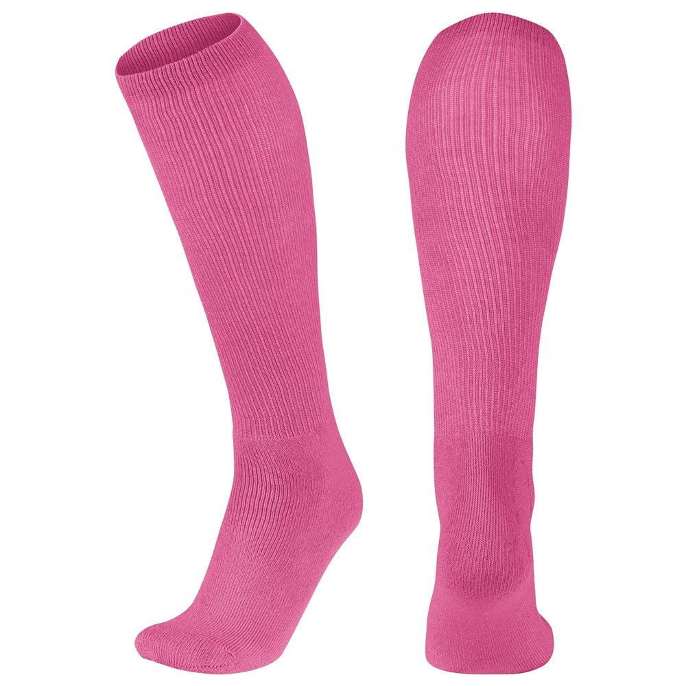 CHAMPRO Women's Multi - Sport Athletic Compression Socks for Baseball, Softball, Football, and More X - Small Pink