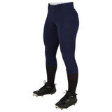 CHAMPRO Women's Standard Low - Rise Softball Pants Navy Girls Small Baseball Pants