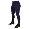 CHAMPRO Women's Standard Low - Rise Softball Pants Navy Girls Small Baseball Pants