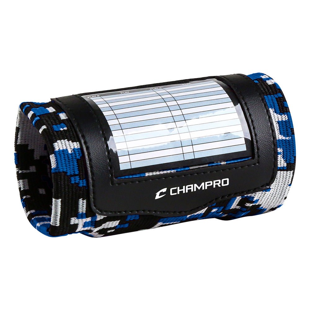 Champro Wristband Playbook | Champro AF49 CAMOROYAL Standard American Football Helmet Accessories