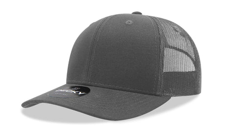 Decky 6 Panel Mid Profile Structured Cotton Blend Trucker | Decky 6021