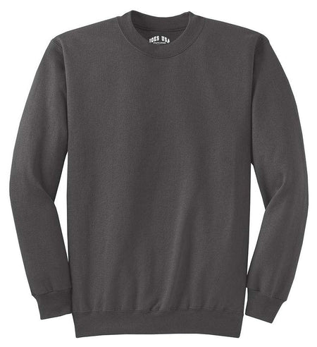 Joe's USA Men's Essential Fleece Crewneck Sweatshirt Joe's USA Small Charcoal