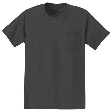 Joe's USA Tall Essential T-Shirt with Pocket T-Shirts Joe's USA Large Tall Charcoal