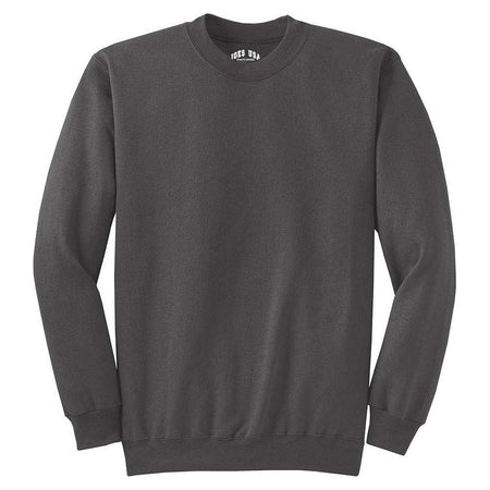 Joe's USA Mens Ultimate Cotton Crewneck Sweatshirt Joe's USA Small Light Steel