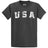 Joe's USA Vintage USA Logo Tee - Charcoal Joe's USA Charcoal Small