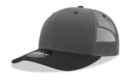 Decky 6 Panel Mid Profile Structured Cotton Blend Trucker | Decky 6021