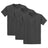 Joe's USA Mens 3-Pack of 100% Heavyweight Cotton T-Shirts Multi-Packs Big & Tall Sizes - Charcoal Joe's USA Charcoal Small