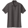Ladies Silk Touch Polo-CharcoalHeatherGrey Polos/Knits Joe's USA Charcoal Heather Grey X-Small