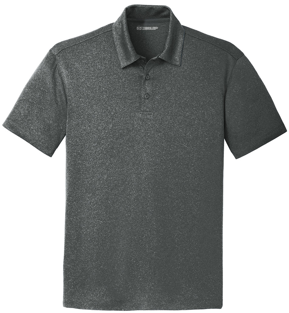 Joe's USA Mens Trace Heather Moisture Wicking Golf Polos in Sizes: XS-4XL