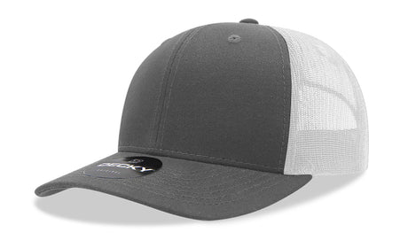 Decky 6 Panel Mid Profile Structured Cotton Blend Trucker | Decky 6021