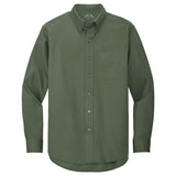 Men's Long Sleeve Wrinkle Resistant Easy Care Shirts in 26 Colors. Sizes XS-6XL - Clover Green Woven Shirts Joe's USA Clover Green Small