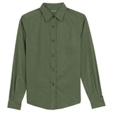 Ladies Long Sleeve Easy Care Shirt-CloverGreen Joe's USA Clover Green X-Small