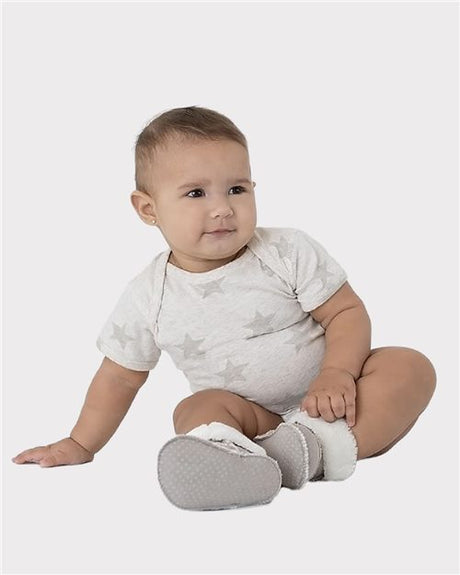 Code Five Infant Star Print Bodysuit - Code Five 4329 Denim Star NB