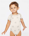 Code Five Infant Star Print Bodysuit - Code Five 4329 Natural Heather Star NB