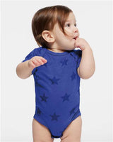 Code Five Infant Star Print Bodysuit - Code Five 4329 Royal Star NB